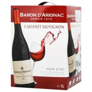 Baron d'Arignac Cabernet Sauvignon Red Dry Wine 12% 5L
